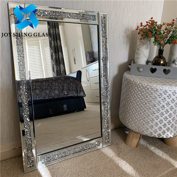 Gương trang trí phòng khách OEM, Gương treo tường bằng vàng bạc 1.1mm - 8 mm