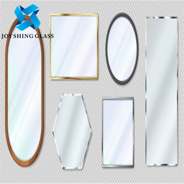 Gương có chiều dài đầy đủ khung kim loại 5 mm, Gương đứng hình chữ nhật miễn phí cho phòng khách