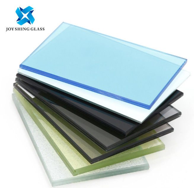 Kính nổi tráng phẳng nghệ thuật Đỏ xanh xanh vàng để trang trí cửa sổ