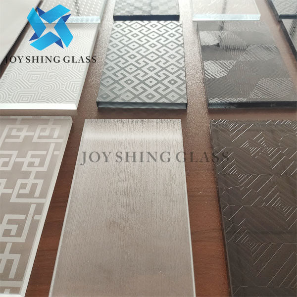 Kính khắc axit hai mặt 4mm 5 mm 6 mm 8 mm Chống trượt cho văn phòng / phòng tắm