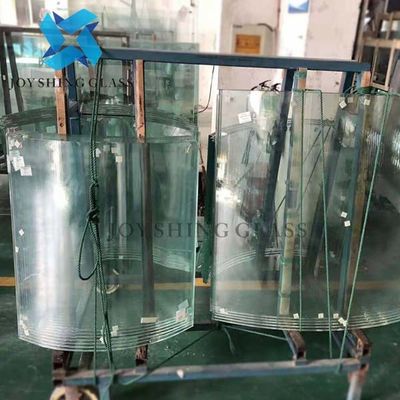 Kính dán nhiều lớp cong Gia công kính cường lực trắng xen kẽ 5 + 5 mm