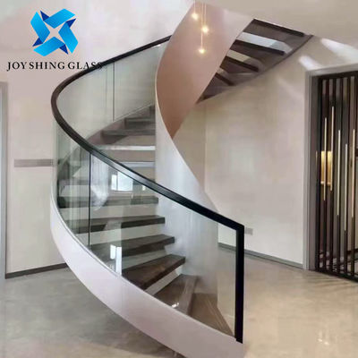 Kích thước tùy chỉnh 12mm kính cứng cong cho cầu thang xoắn ốc