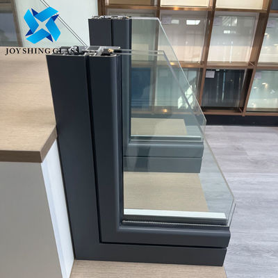 Cửa sổ cầu vỡ Aluminium An toàn kính cách nhiệt Cửa sổ
