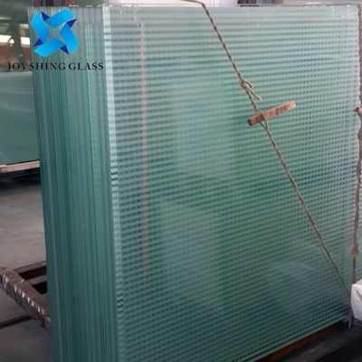 PVB tấm thủy tinh mạ sợi với các sọc kính gốm chiên