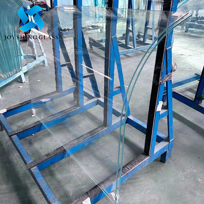 Kính đục cong rõ ràng 10mm cho vòm cầu thang