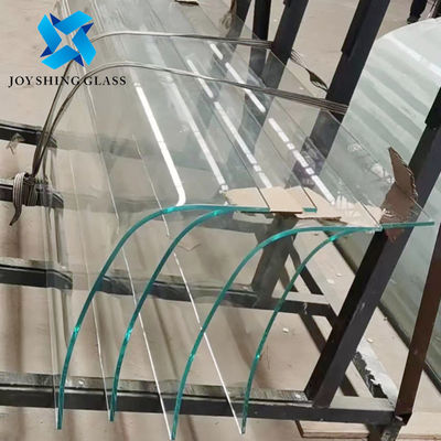 8mm Ultra Clear Bent Toughened Glass cho kính cầu thang cong