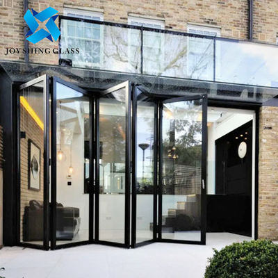 Thermal Break Aluminum Bi Fold Door Ban công Cửa kính chống âm