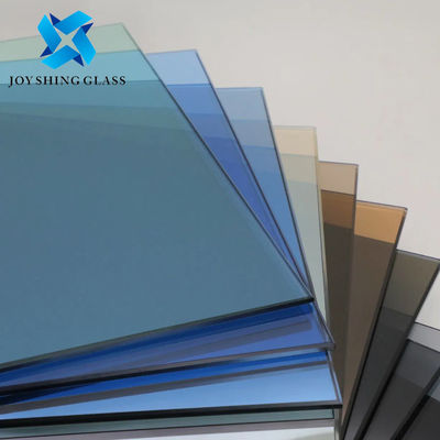 Hình dạng tùy chỉnh 8mm Dark Blue Toughened Glass For Railing